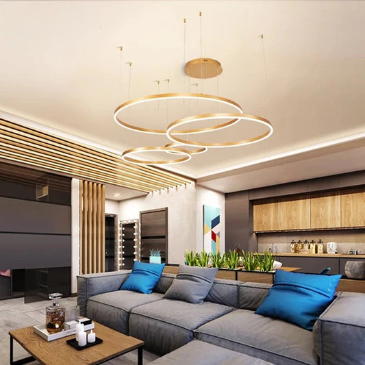 Elevate Your Living Space with a Modern LED Ceiling Chandelier Lamp