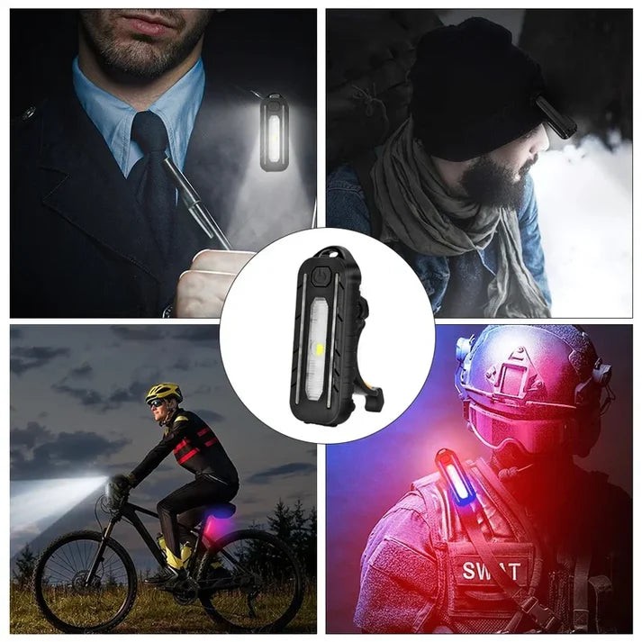 Enhance Safety with the Shoulder Police Light with Clip USB Rechargeable