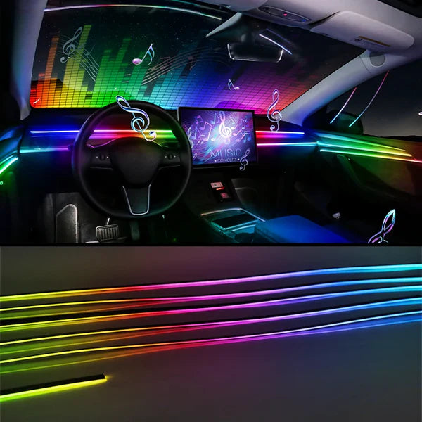 Enhance Your Ride with Full Color Streamer Car Ambient Lights