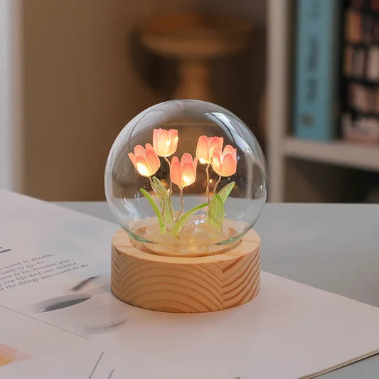 Brighten Your Nights with the Mini Tulip Night Light