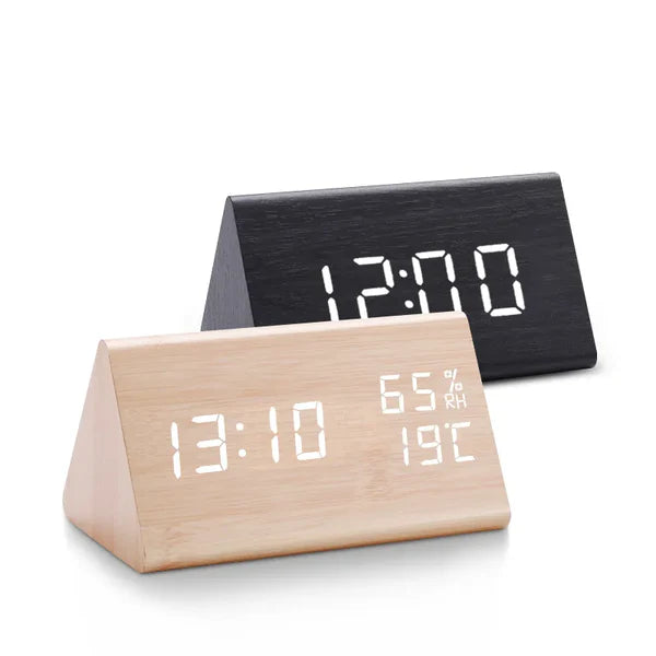 Digital Clock LED Wooden Alarm Clock