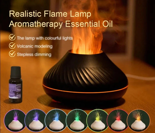 Humidifier with Color Flame Night Light