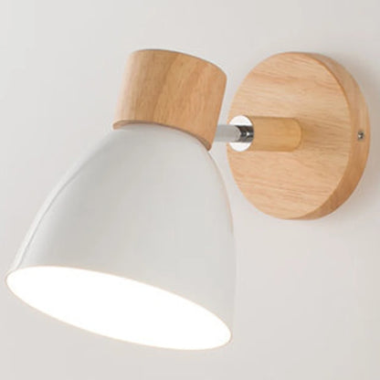 Wooden  Wall Lamp With Switch Modern Wall Sconce