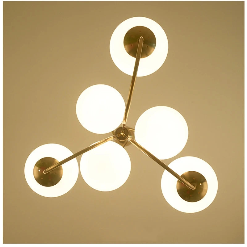 Modern Glass Ball Led Pendant Lights