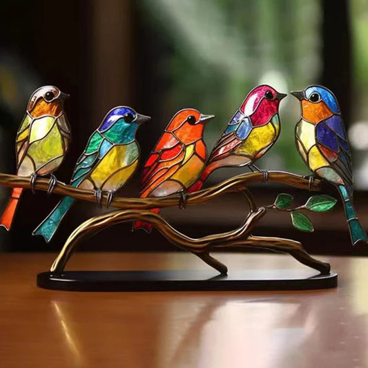  Birds on Branch Desktop Ornaments