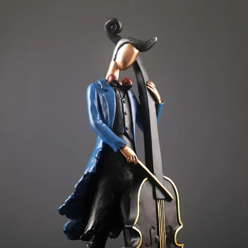 Musical Instrument Resin Figure Ornaments Home Decoration Accessories