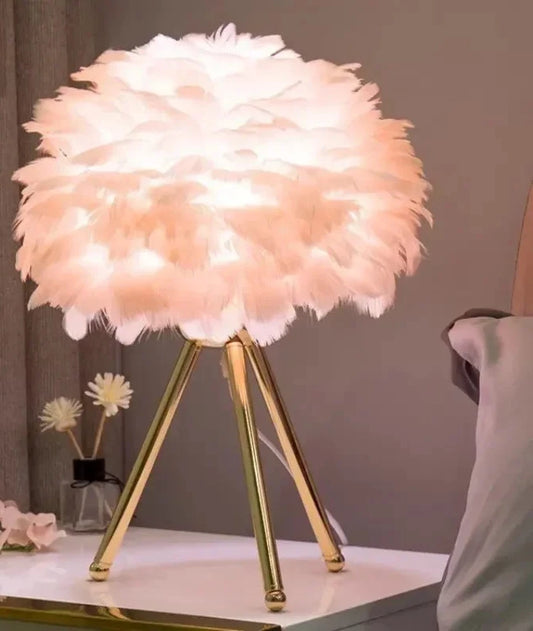 Modern Simple Feather LED Table Lamp