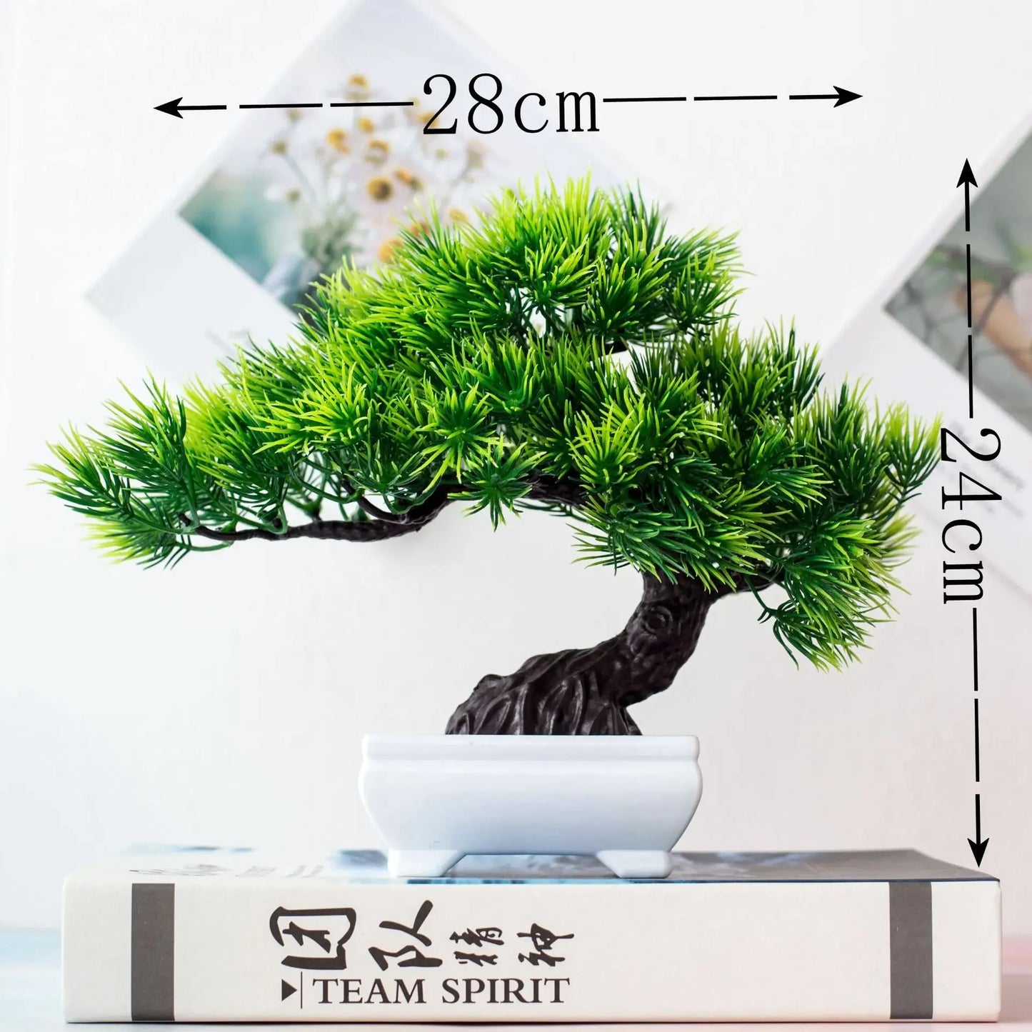 Artificial Plant Bonsai Plastic Small Tree Pot - Royal Lights & Home Decor