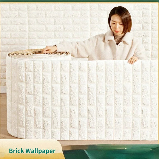 Antique Foam Brick Wallpaper