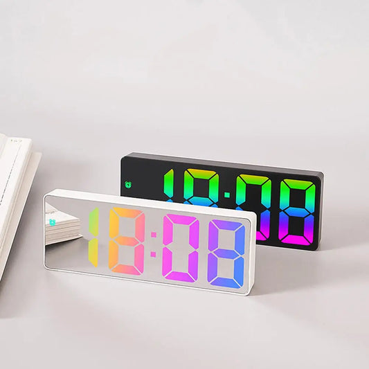 Led Mirror Digital Alarm Clock