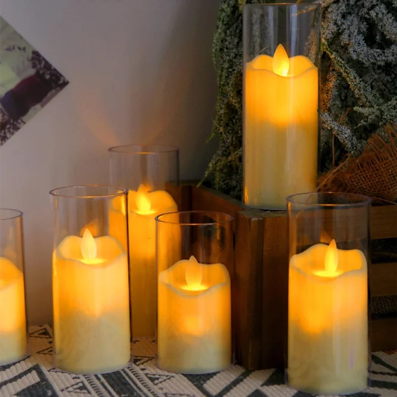 6Pcs Led Flameless Electric Candles Lamp