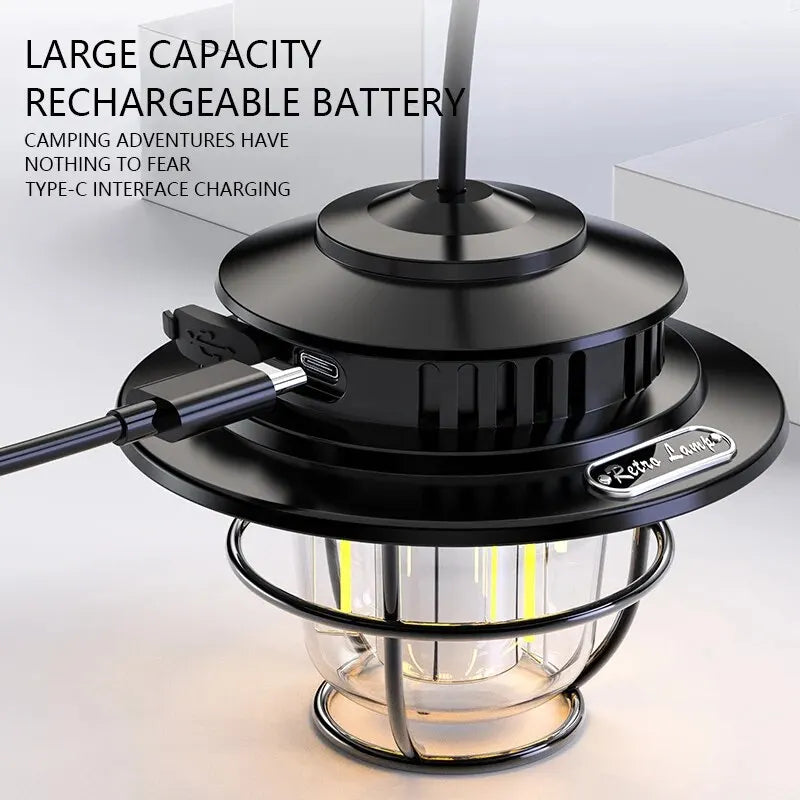 Portable Camping Lantern Waterproof Hanging Emergency Light