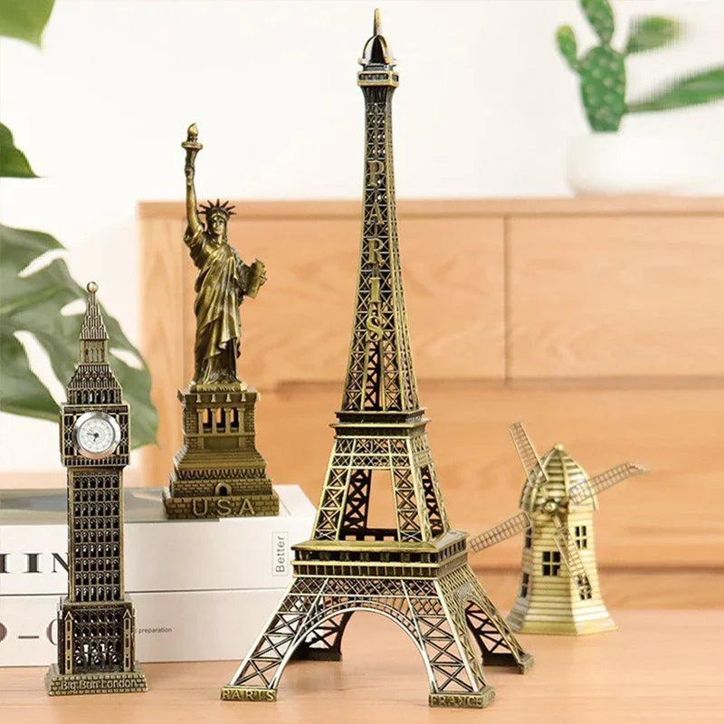 Bronze Paris Eiffel Tower Metal Crafts - Royal Lights & Home Decor