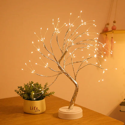 LED Rose Leaf Table Lamp USB Fairy Light Night Lights