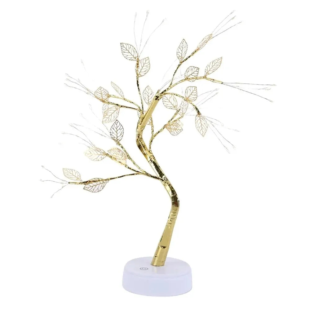 LED Rose Leaf Table Lamp USB Fairy Light Night Lights