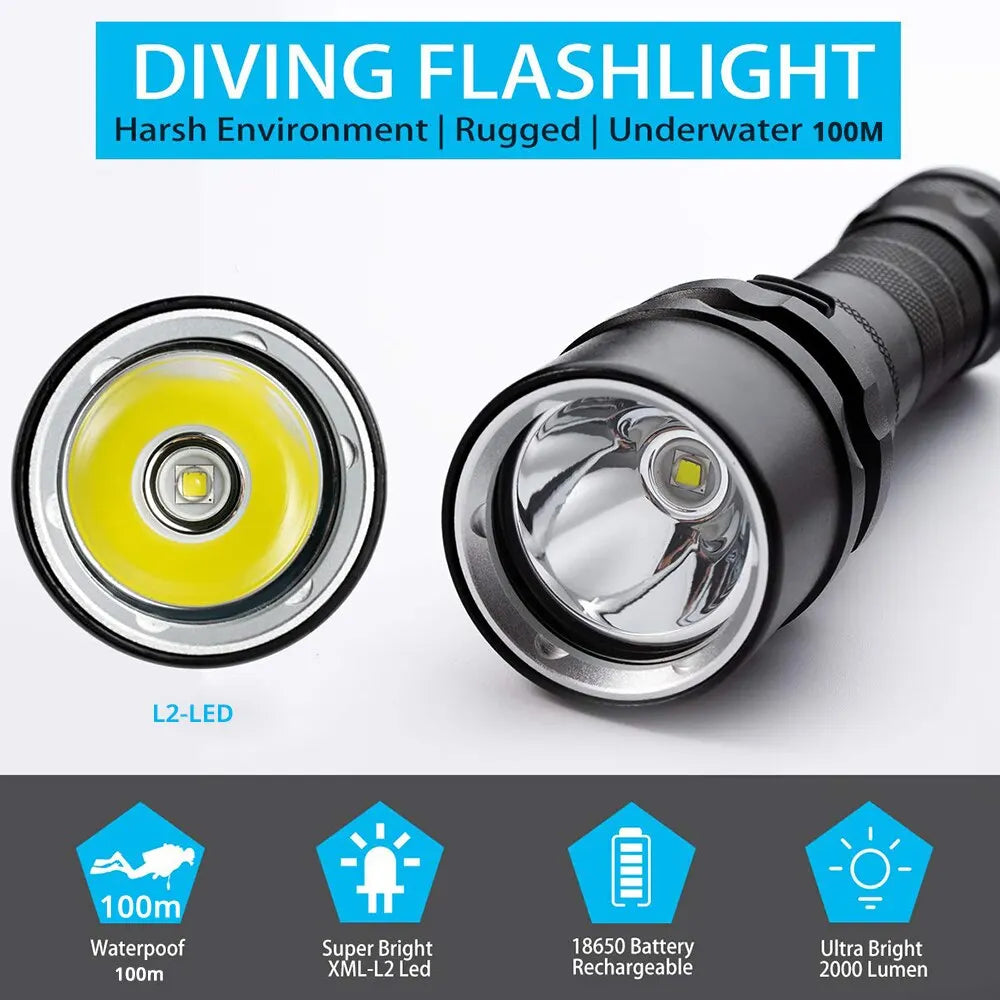 High Power Diving Flashlight