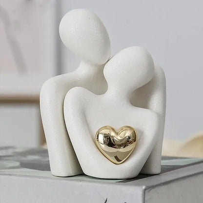 Decorative Abstract Couple Statue 