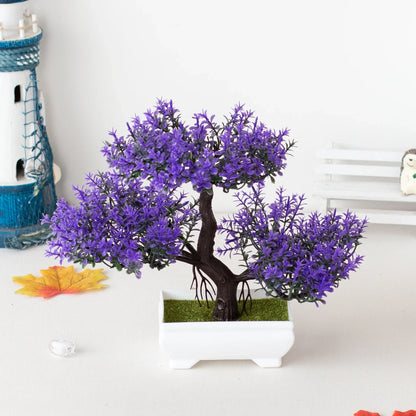 Artificial Plant Bonsai Plastic Small Tree Pot