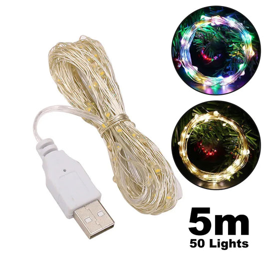 5M USB LED Fairy String Lights