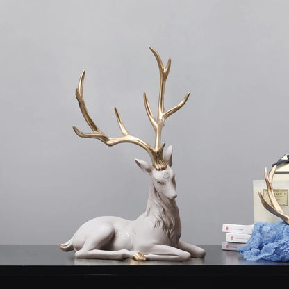 35cm High-End Deer Sculpture