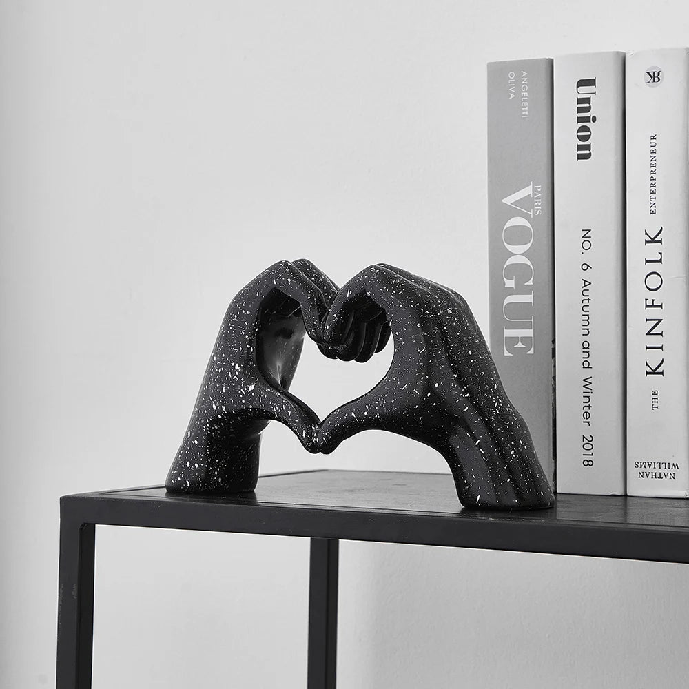 Resin Abstract Hand Love Statue