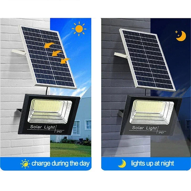 Solar Flood Lights Outdoor  with Remote Control