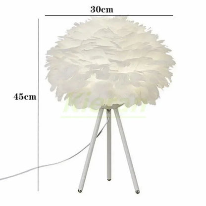 Modern Simple Feather LED Table Lamp