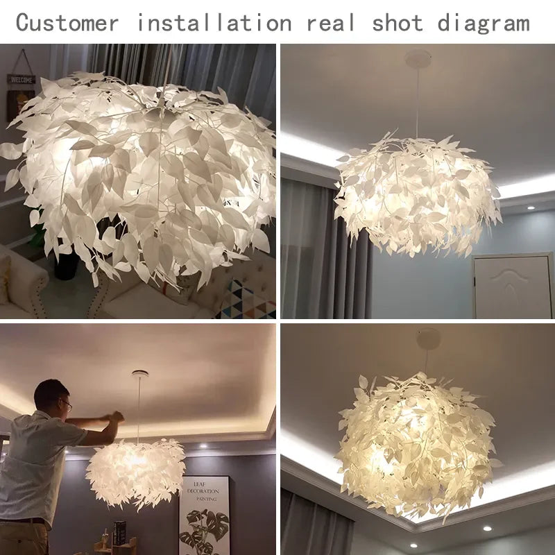 Feather Round Led Lamp