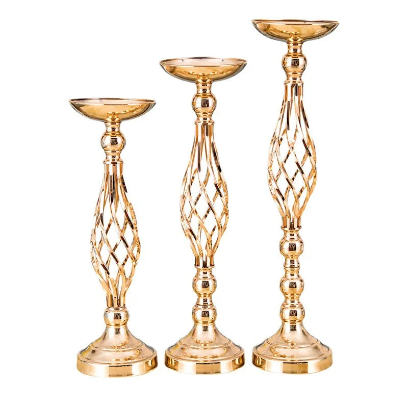 Table Candle Holder  Gold Iron