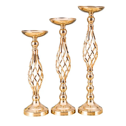 Table Candle Holder  Gold Iron