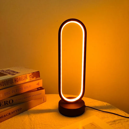 Table Ring Lamp bedroom Three-color Dimming