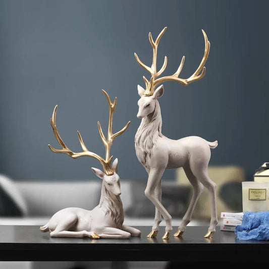 35cm High-End Deer Sculpture