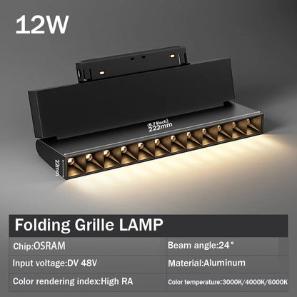 Modern Embedded Flexible Linear Fixture LED Spotlight DC48V Ceiling Indoor Light