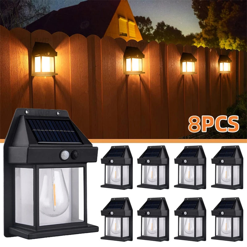 Solar Wall Lights Outdoor Waterproof 