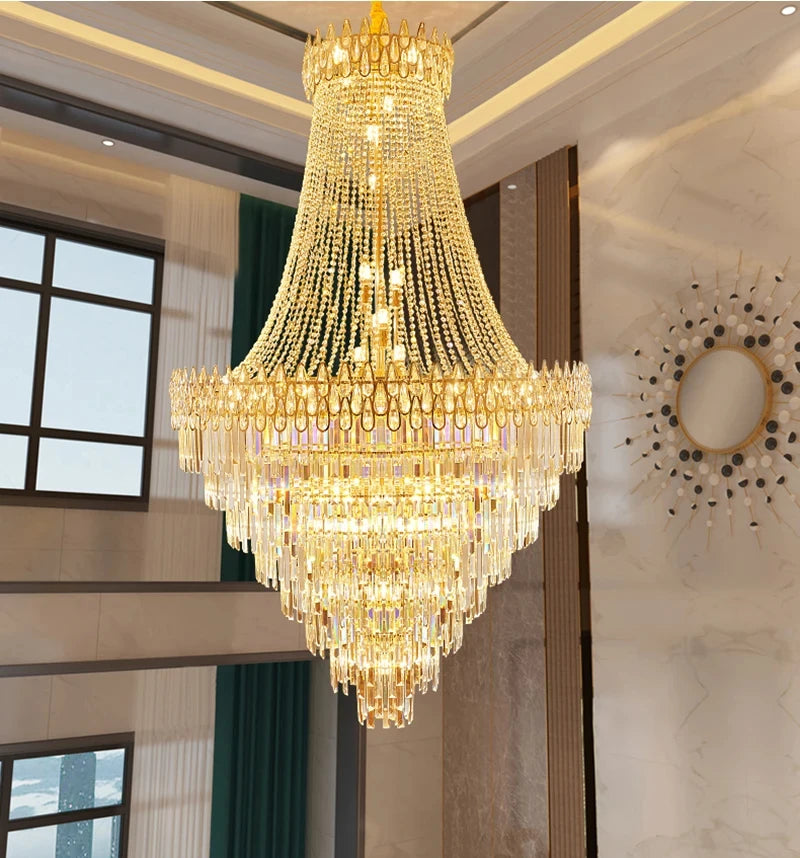 Modern Crystal Chandelier Wedding Hall Villa Hotel Hall Living Room