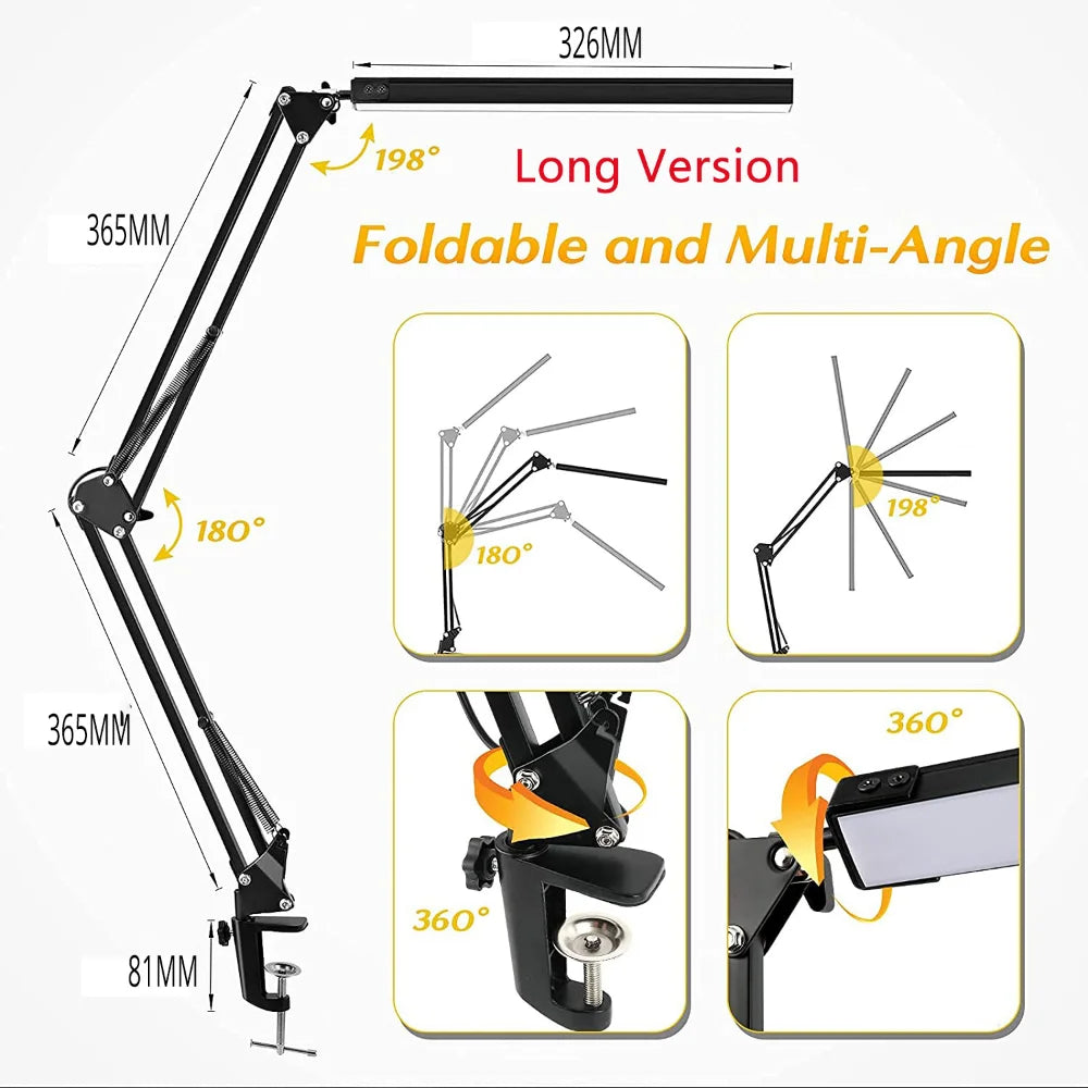 LED Desk Lamp with Clamp 10W - Royal Lights & Home Decor