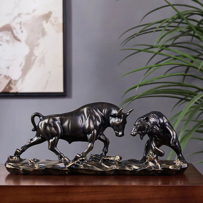 Bear and Bull Statue