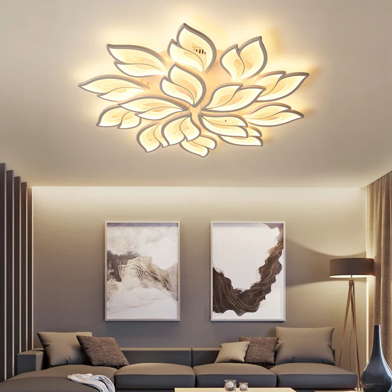 Modern LED Ceiling Lamps  With Remote Control Dimmable light fixtures