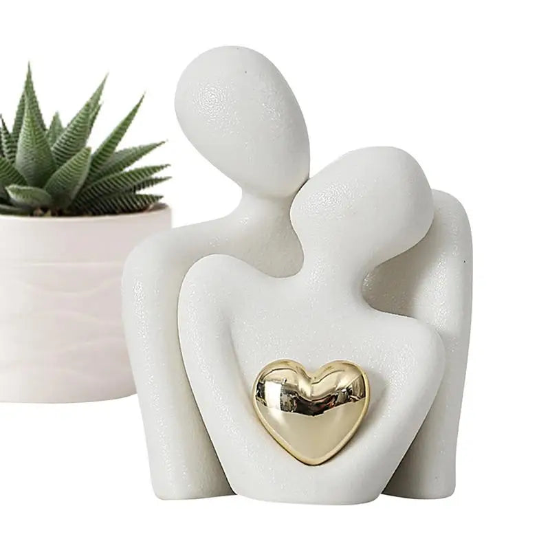 Decorative Abstract Couple Statue 