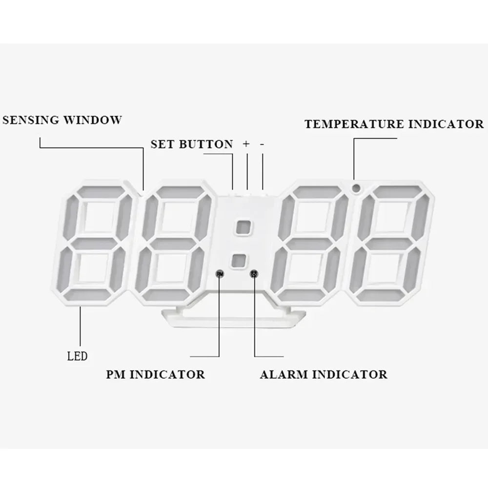 Smart 3d Digital Alarm Clock - Royal Lights & Home Decor