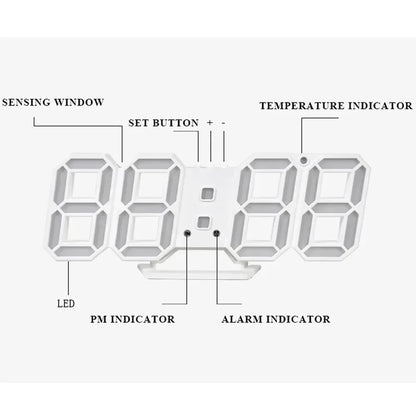 Smart 3d Digital Alarm Clock - Royal Lights & Home Decor