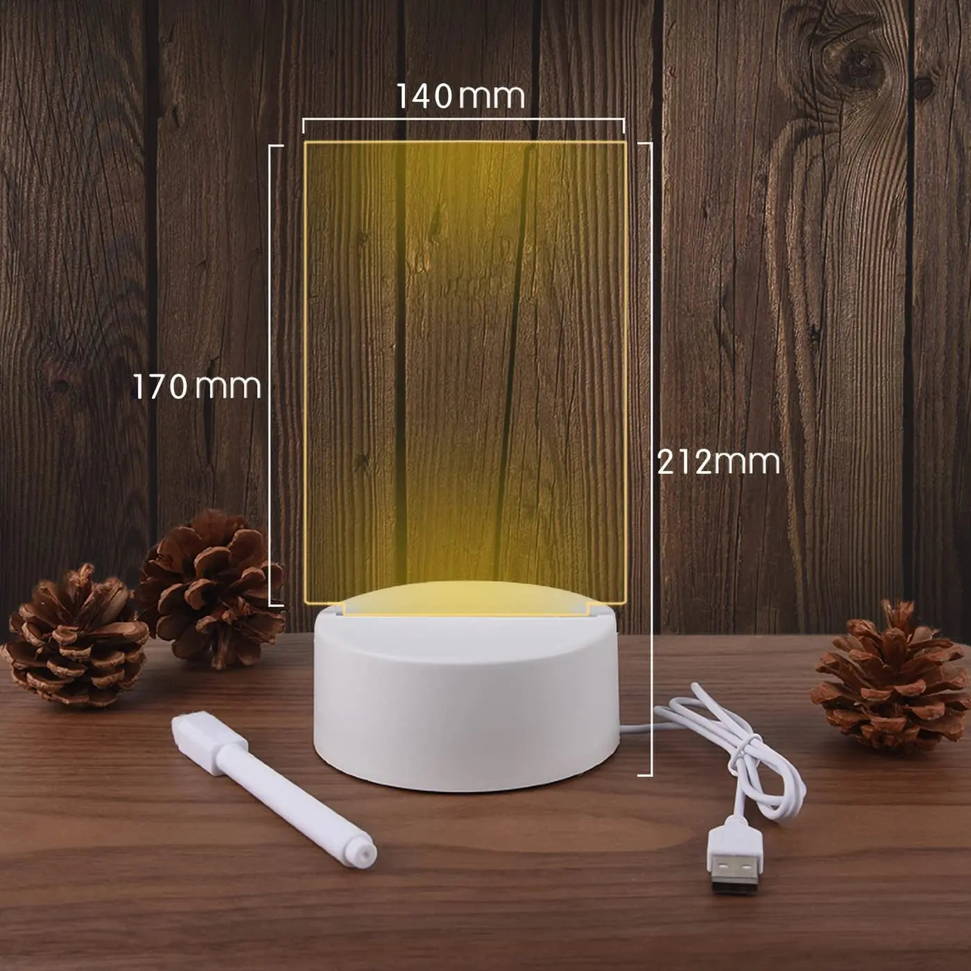 Note Board Creative Led Night Light USB Message Board