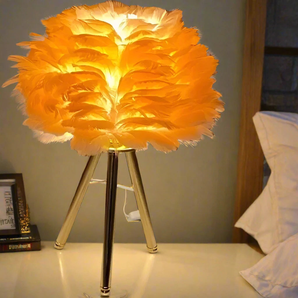 Modern Simple Feather LED Table Lamp