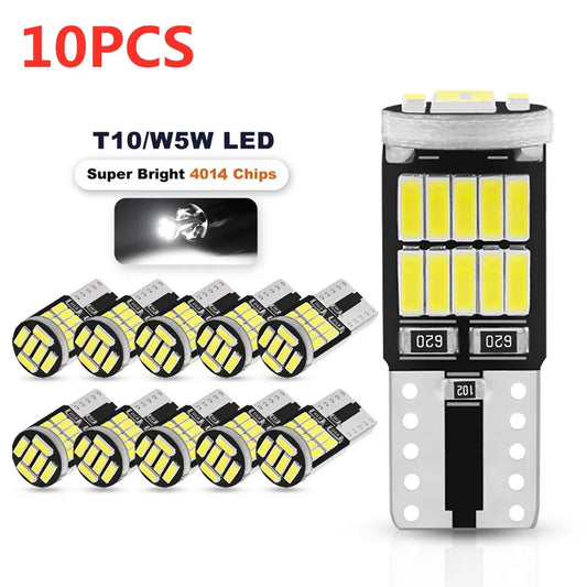 2/6/10pcs T10 W5W 194 501 Led Canbus