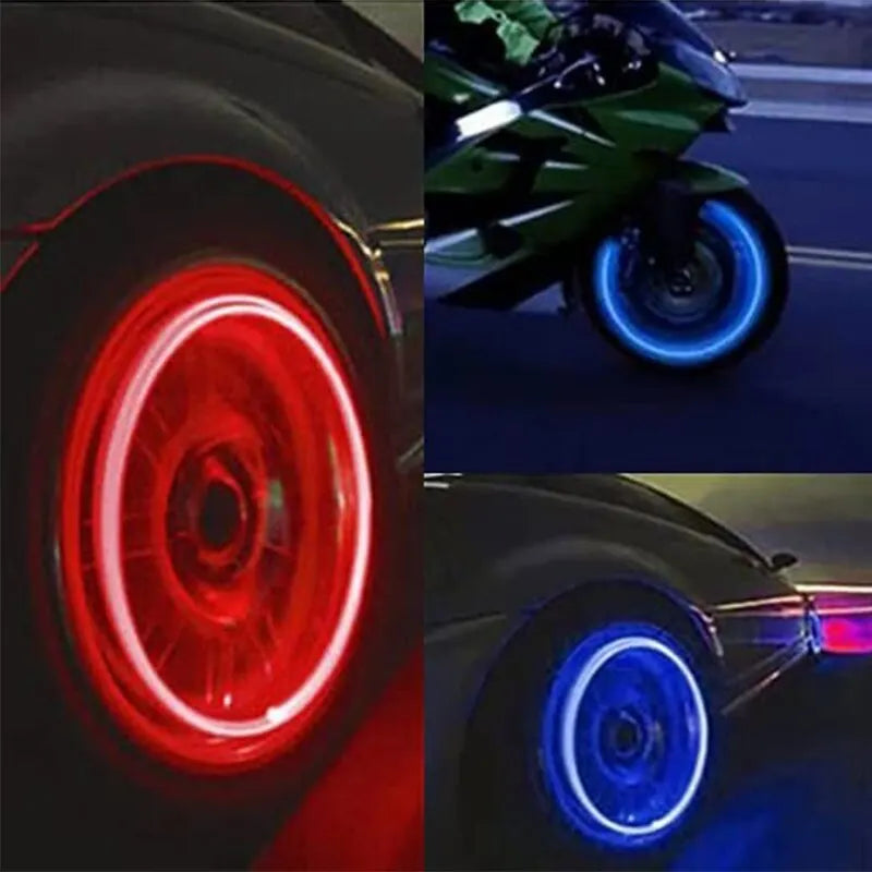 4Pcs Tire Valve Cap Lights