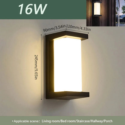 Led Outdoor Wall Light Waterproof IP66 Motion Sensor