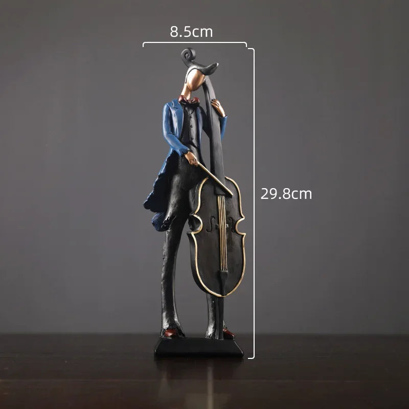 Musical Instrument Resin Figure Ornaments Home Decoration Accessories