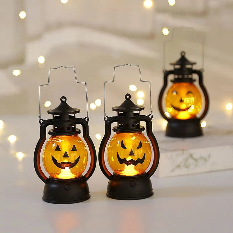 Halloween Pumpkin Lantern Handheld  LED Lamp