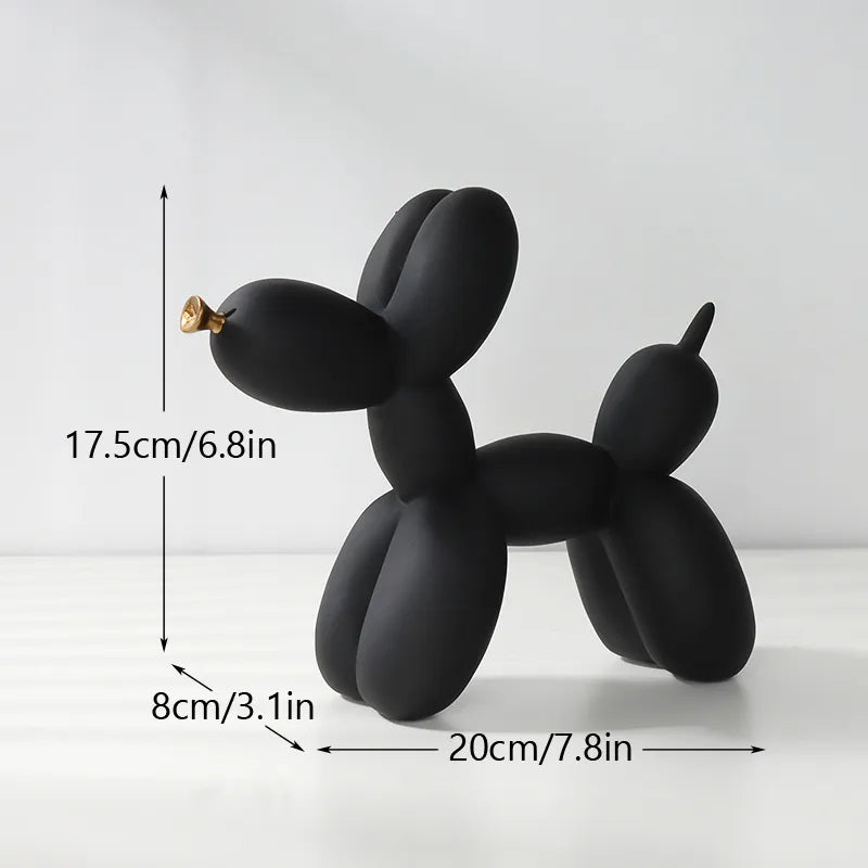 NORTHEUINS  Nordic Balloon Dog Figurines - Royal Lights & Home Decor