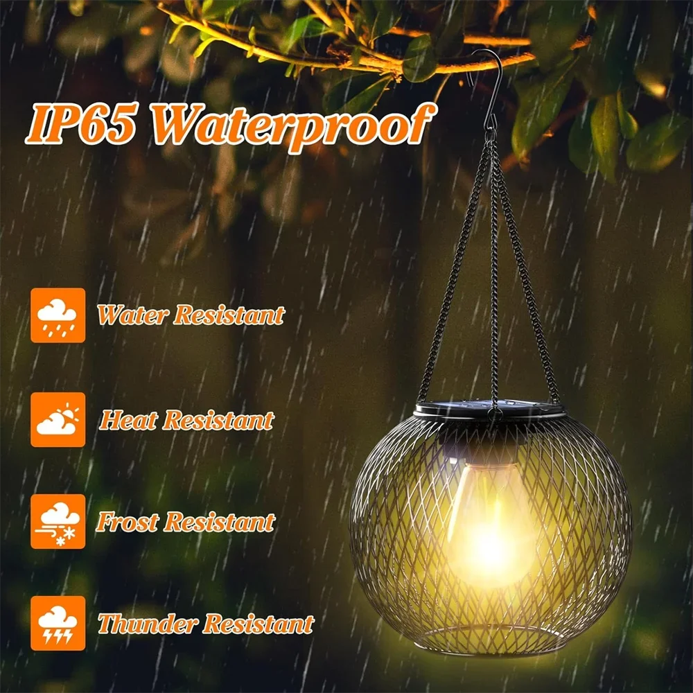 Solar Lights for Outside Decorative Outdoor Hanging Lights Waterproof